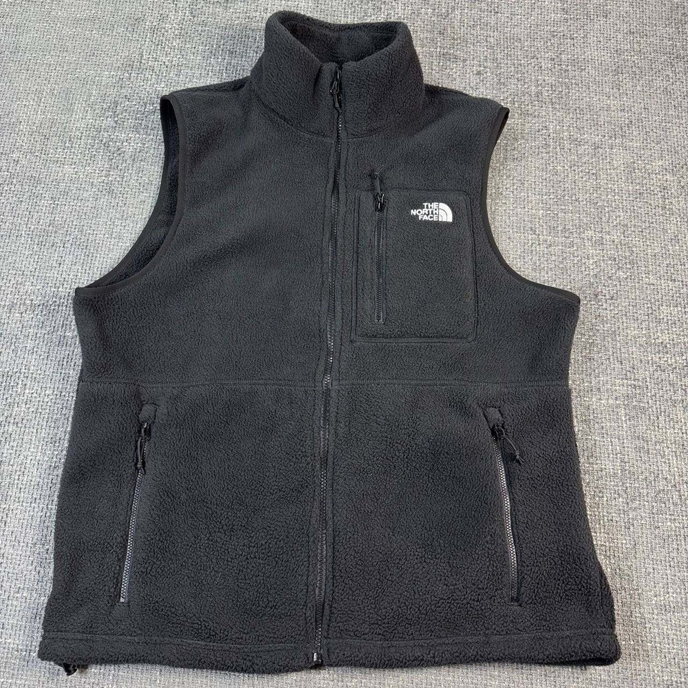 The North Face Denali Fleece Vest Mens M Black Full Zip Gorpcore B12-8884